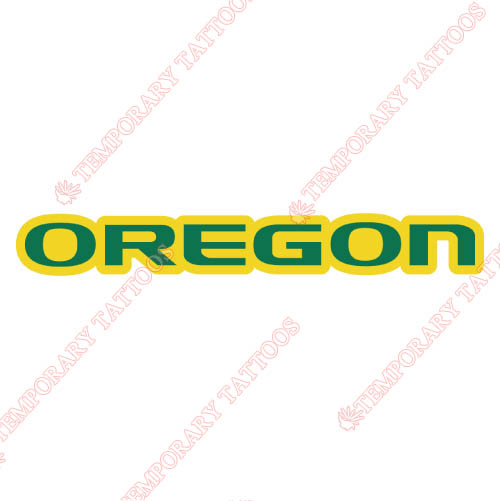 Oregon Ducks Customize Temporary Tattoos Stickers NO.5805